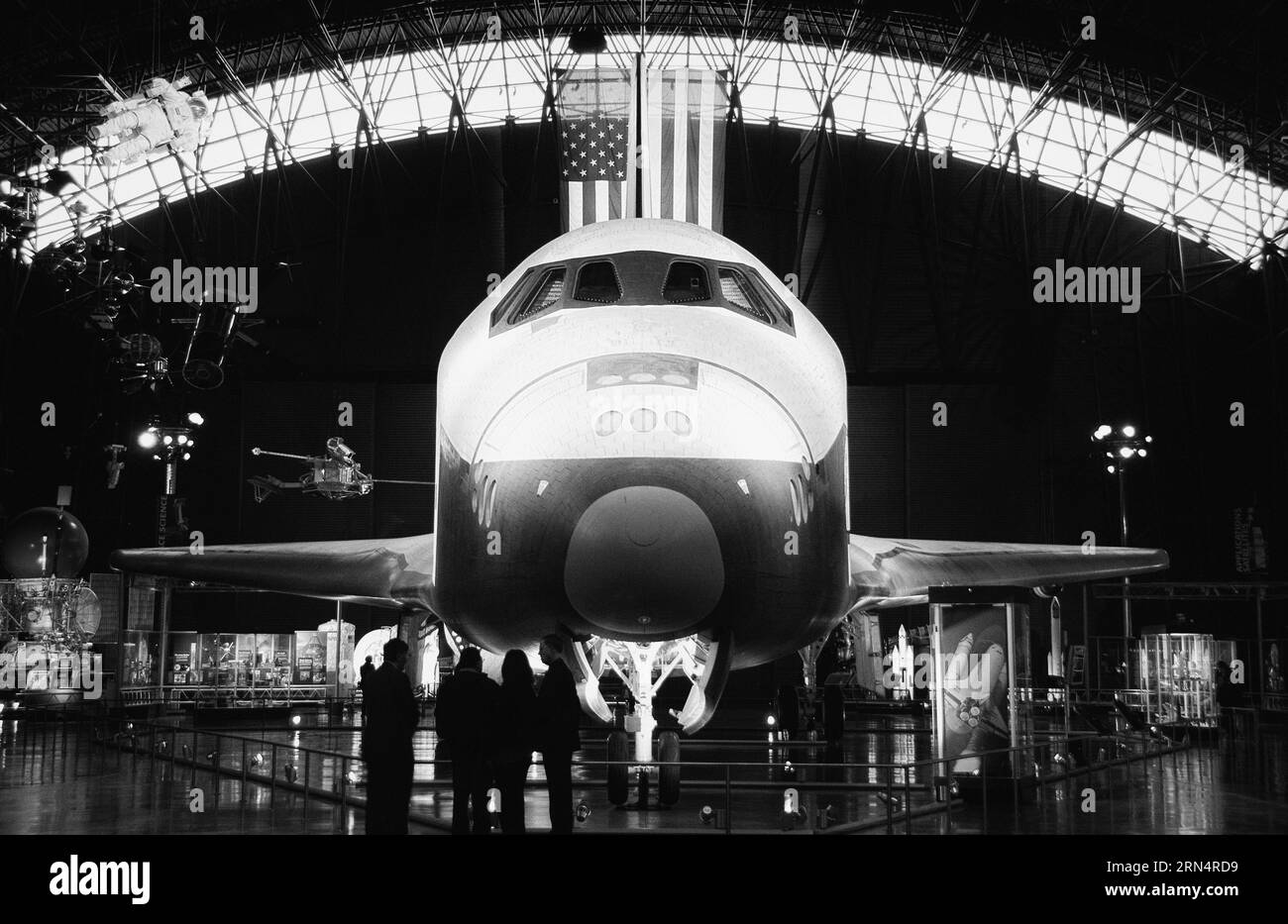 CHANTILLY, Virginia, United States — The Space Shuttle Discovery stands prominently on display