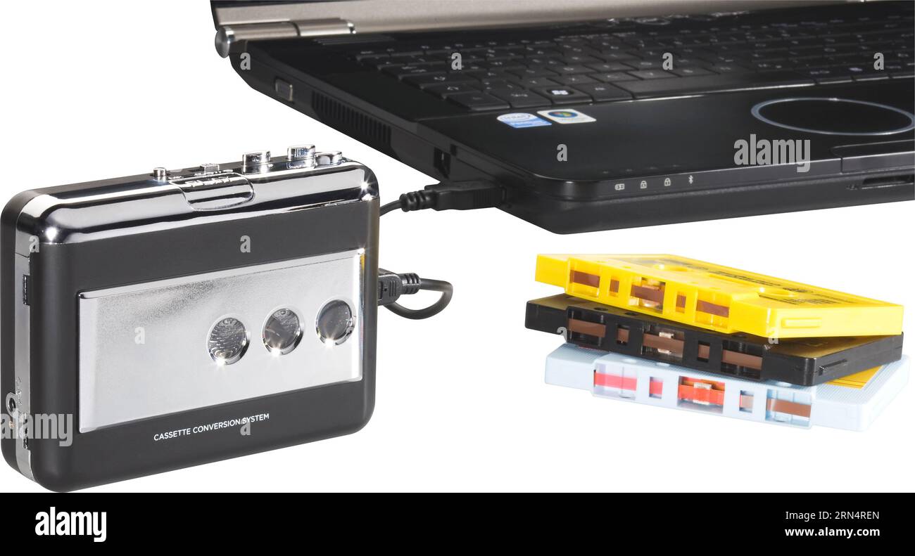 still life shot of portable cassette tape recorder Stock Photo Alamy