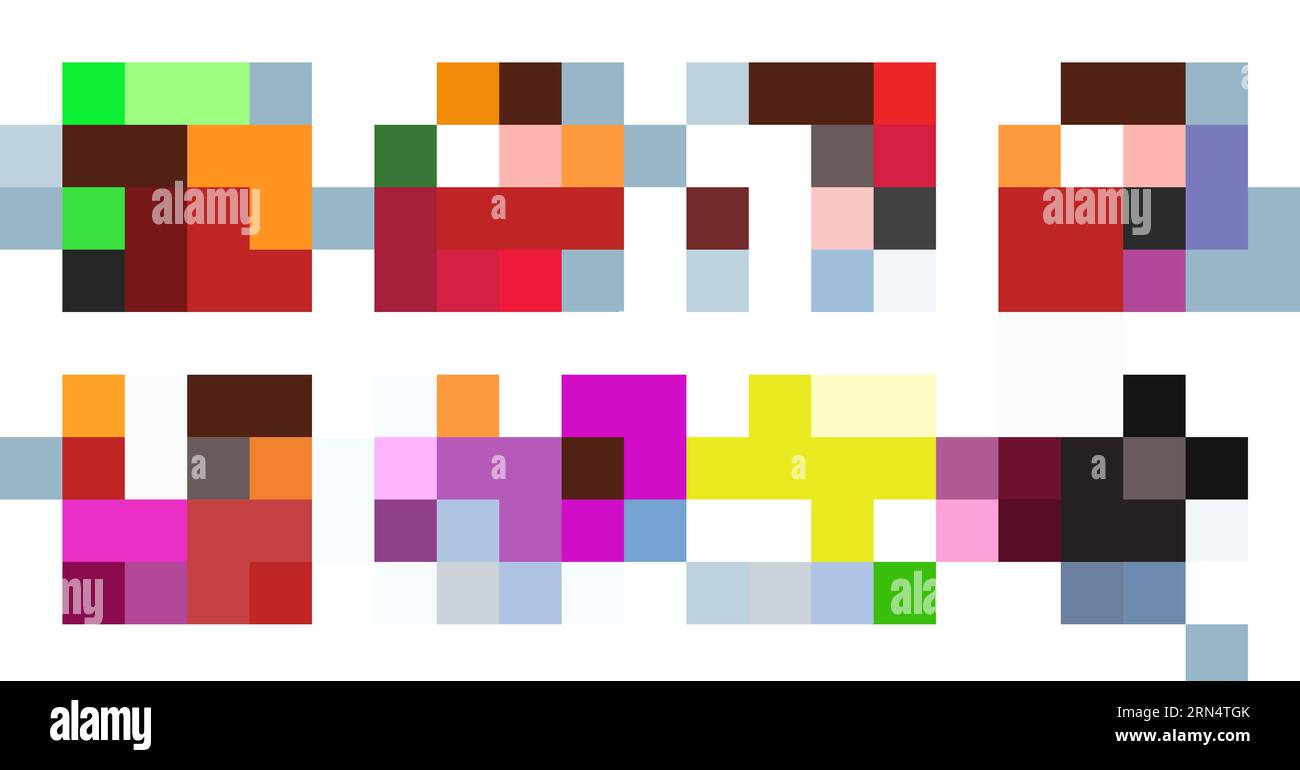 Bright snowmen set illustration Stock Vector Image & Art - Alamy