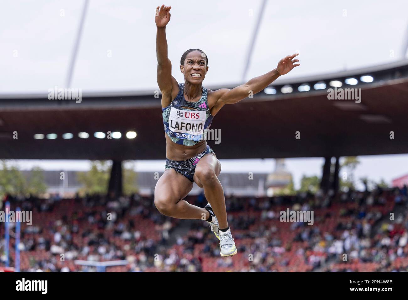 Thea Lafond of Commonwealth of Dominica competes in the Women's Triple