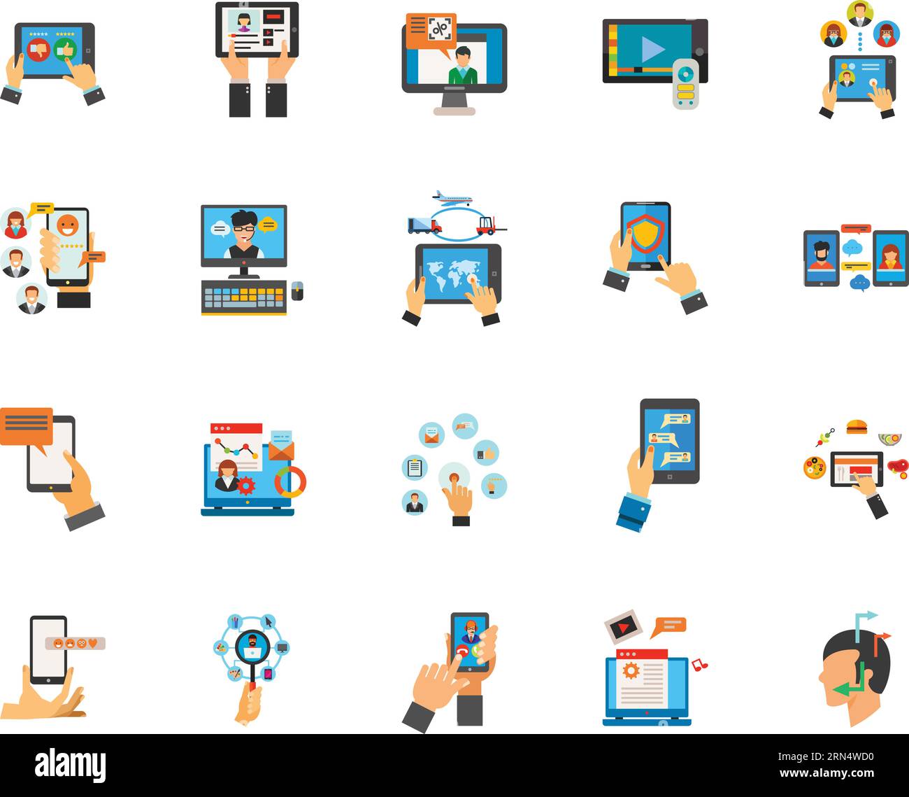 Internet connection icon set Stock Vector Image & Art - Alamy