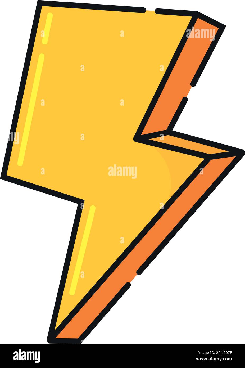 Isolated colored thunder Gaming icon Vector illustration Stock Vector