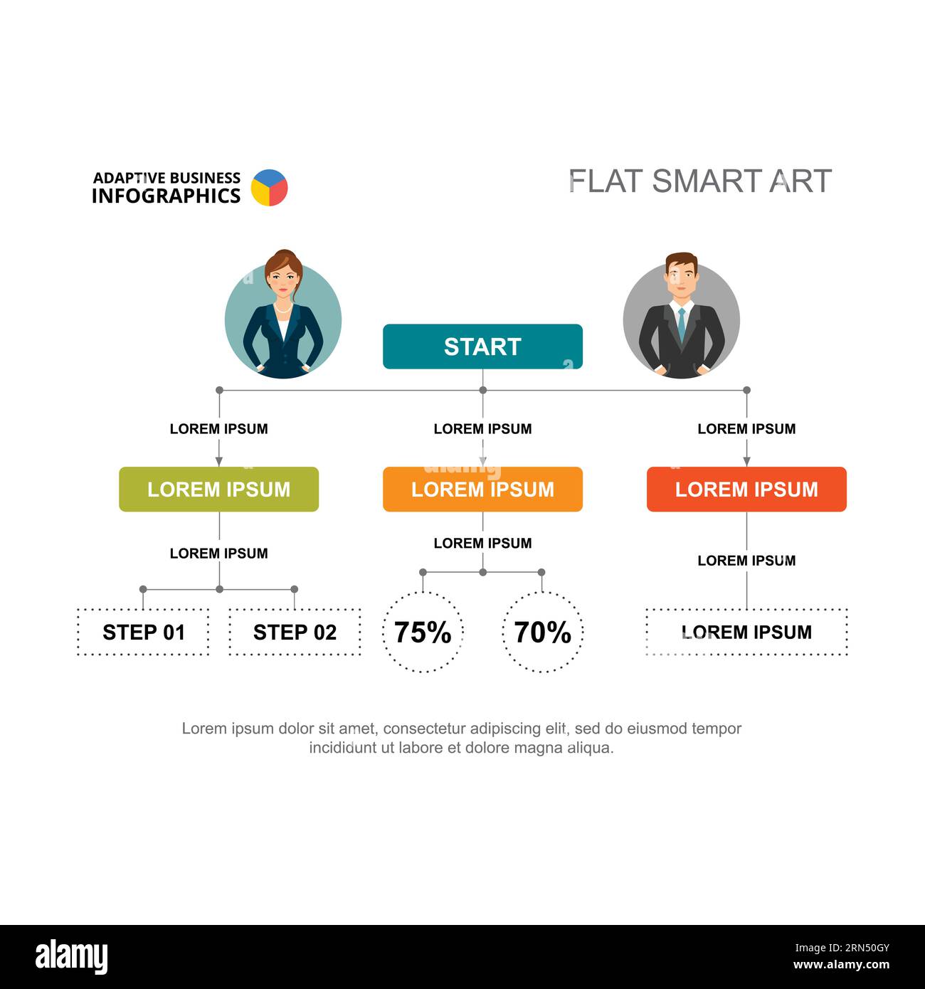 Man and woman planning business strategy vector illustration Stock ...