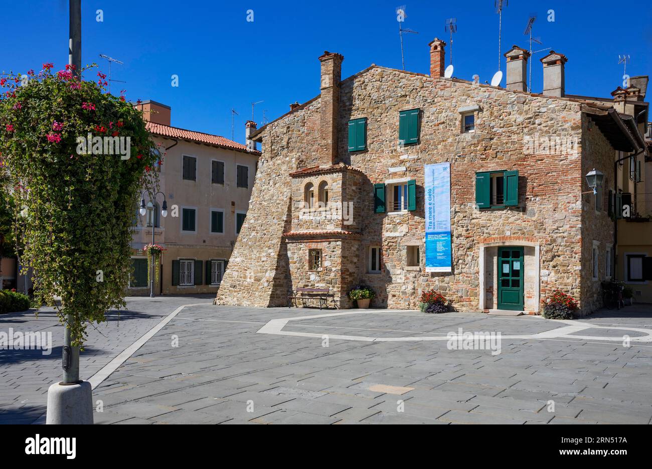 Casa della musica, The House of Music in the old town of Grado, Friuli Venezia Giulia, Italy Stock Photo