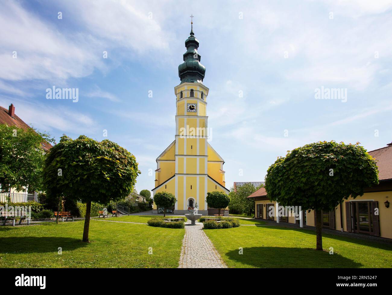 Pilgrimage Church of the Assumption of Mary in Sammarei, Klosterwinkel, Ortenburg, Lower Bavaria, Germany Stock Photo