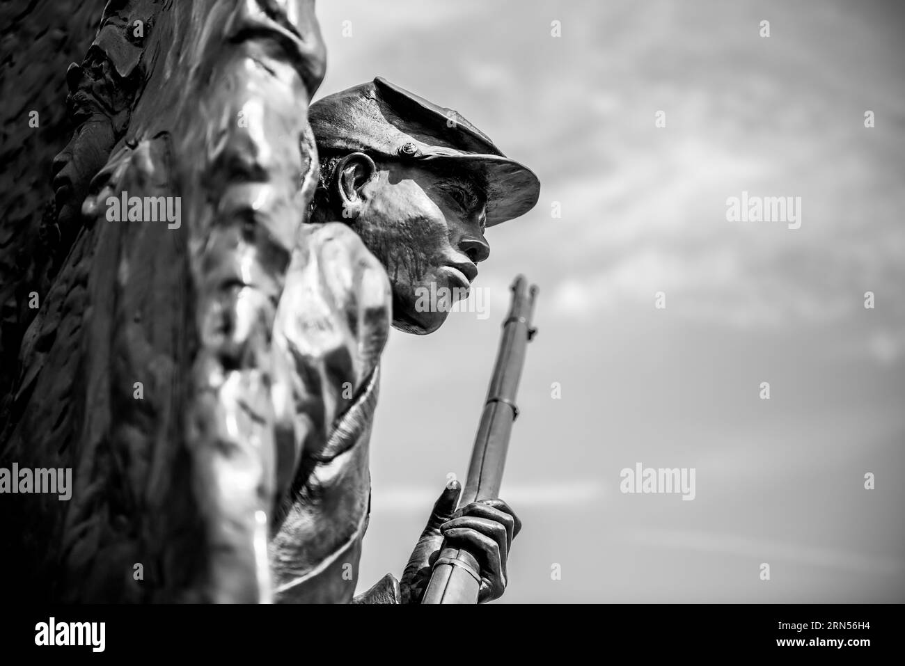 Civil war monument soldiers Black and White Stock Photos & Images - Alamy
