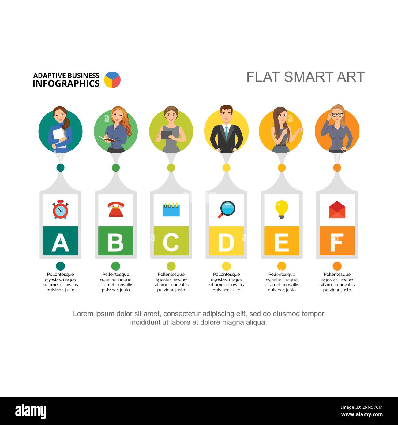 Employee workflow organization scheme vector illustration Stock Vector