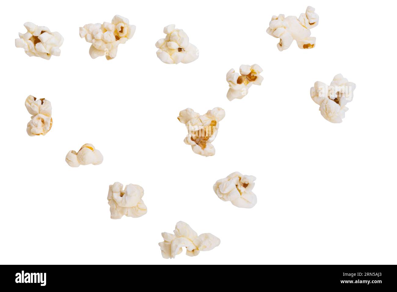 popcorn isolated on white background Stock Photo