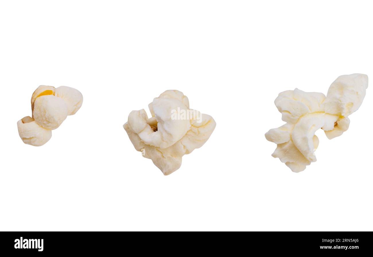 popcorn isolated on white background Stock Photo