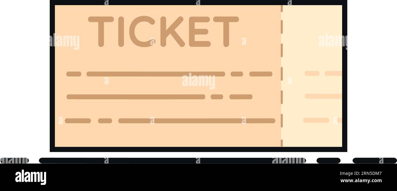 Isdolated colored ticket icon Sport icon Vector Stock Vector