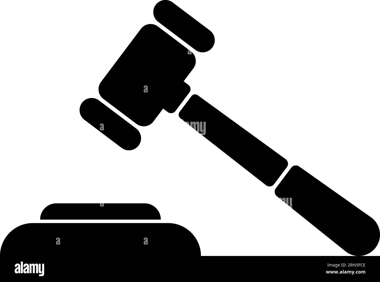 Judge hammer icon, gavel law, hammer sentencing bills, court justice