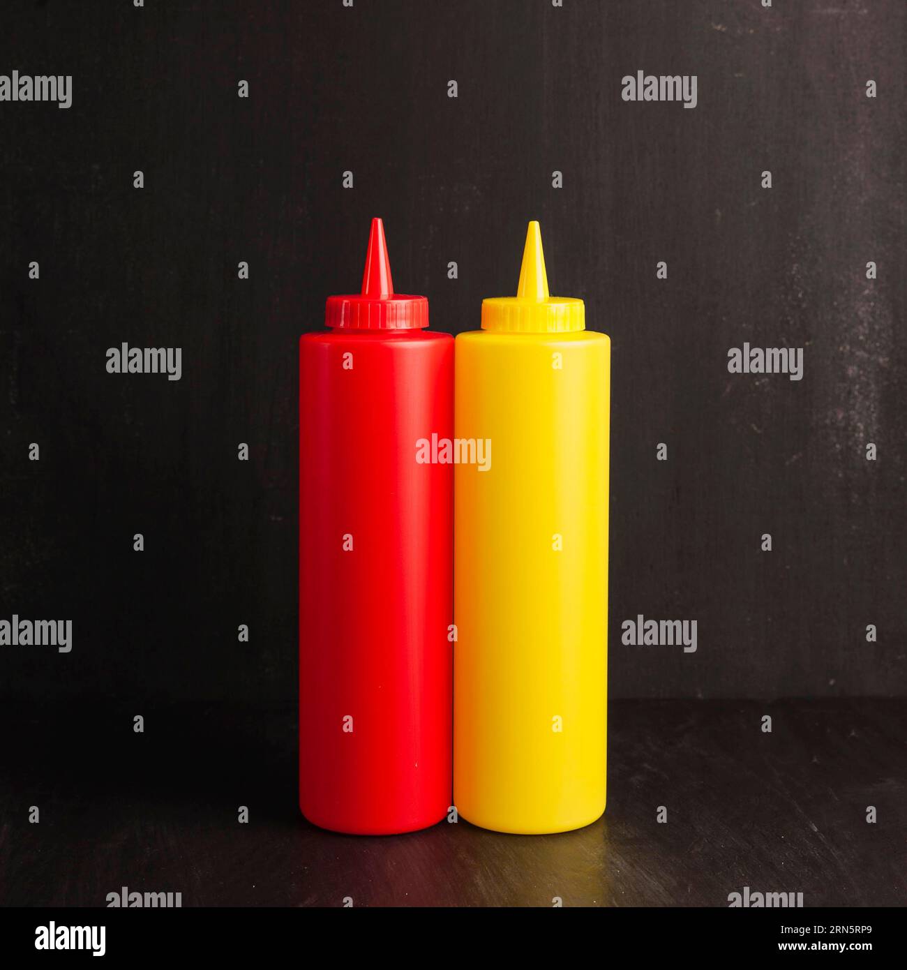 Ketchup mustard bottle Stock Photo Alamy