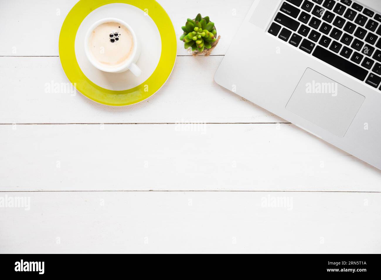 View of Minimalist desk concept Stock Photo - Alamy