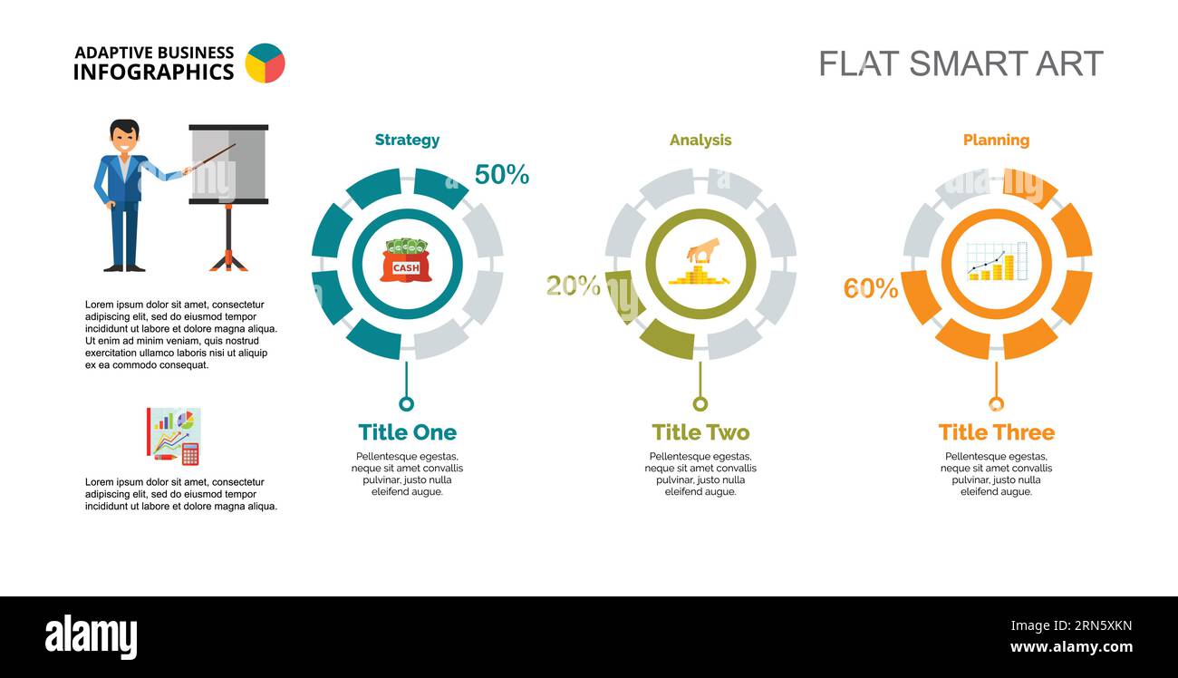 Three Financial Chart Slide Template Stock Vector Image & Art - Alamy