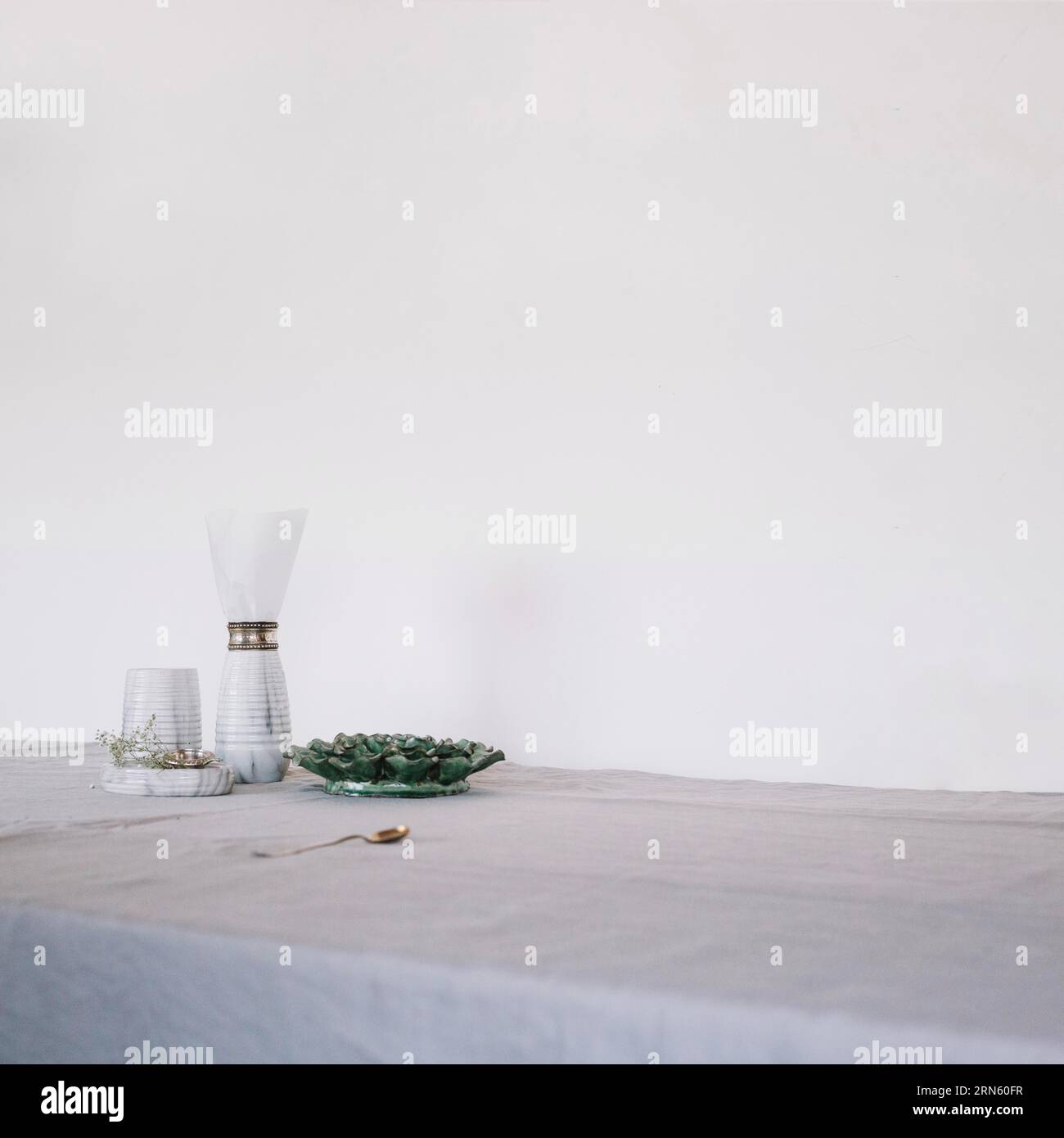 Decorative utensils table Stock Photo Alamy