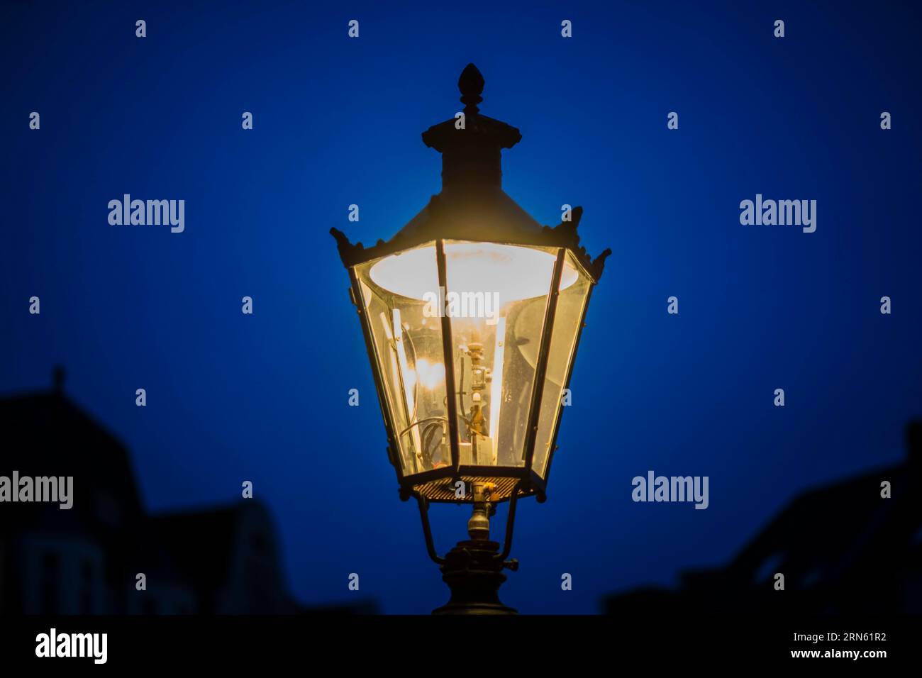 A gas lantern in Duesseldorf, Germany Stock Photo Alamy