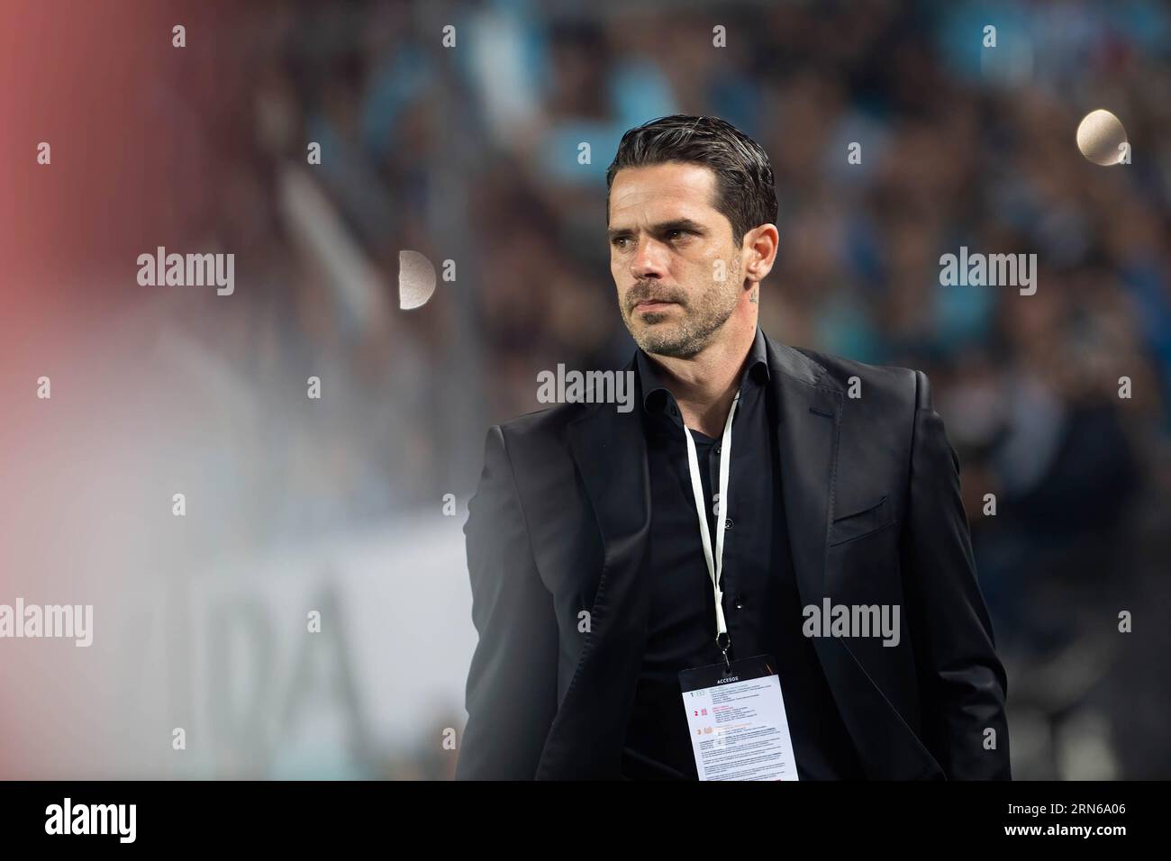 Avellaneda, Argentina. 30th Aug, 2023. Fernando Gago, Head coach of Racing Club seen in action during a second leg quarter final match between Racing Club and Boca Juniors as part of Copa CONMEBOL Libertadores 2023 at Presidente Peron Stadium. Boca Juniors beat Racing 4-1 in penalties to qualify for the Copa Libertadores semi-final. Credit: SOPA Images Limited/Alamy Live News Stock Photo