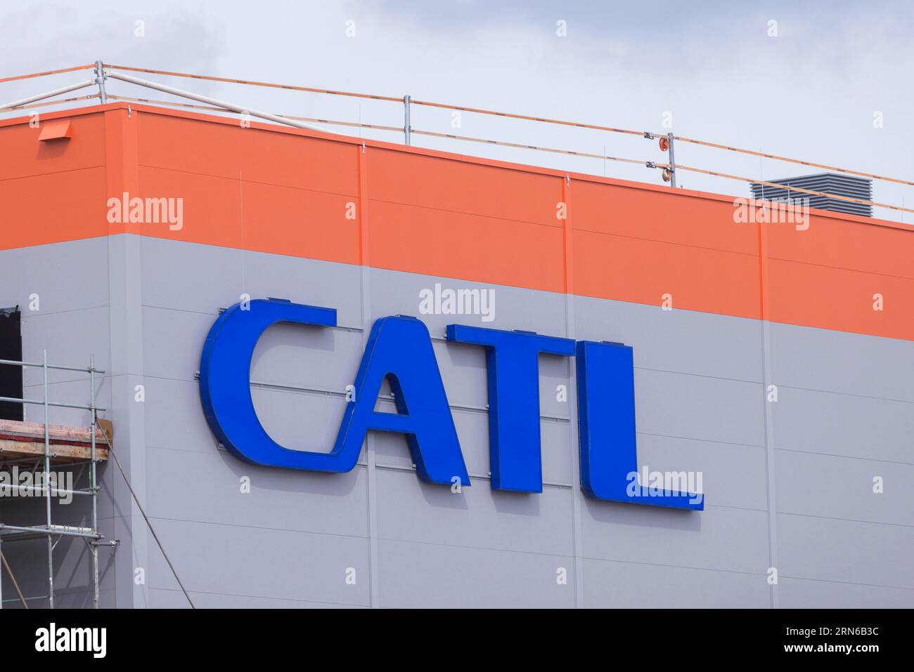 Battery plant of the Chinese company CATL in Arnstadt, Thuringia Stock