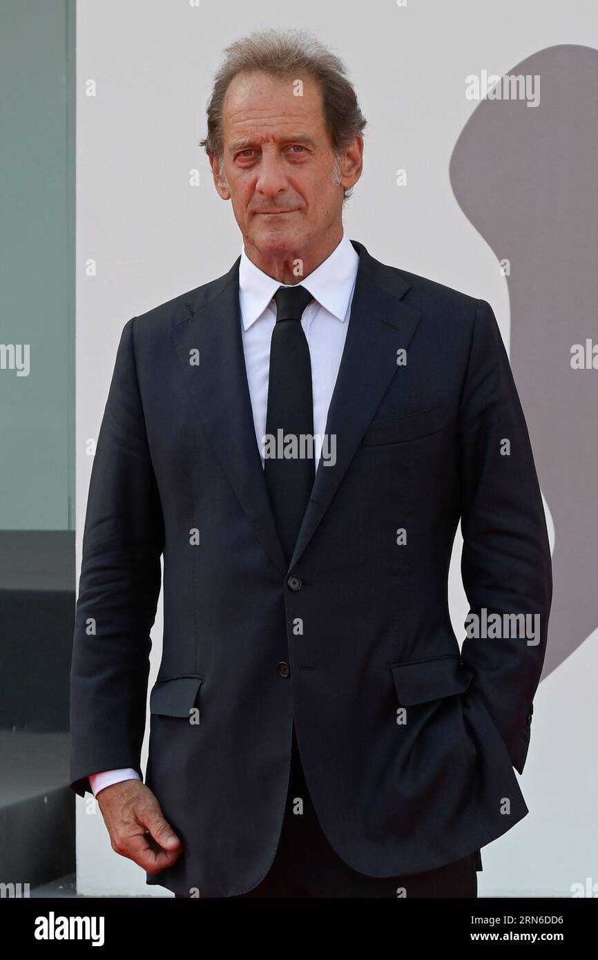 Venice Lido, Italy. 31st Aug, 2023. Vincent Lindon attends the red