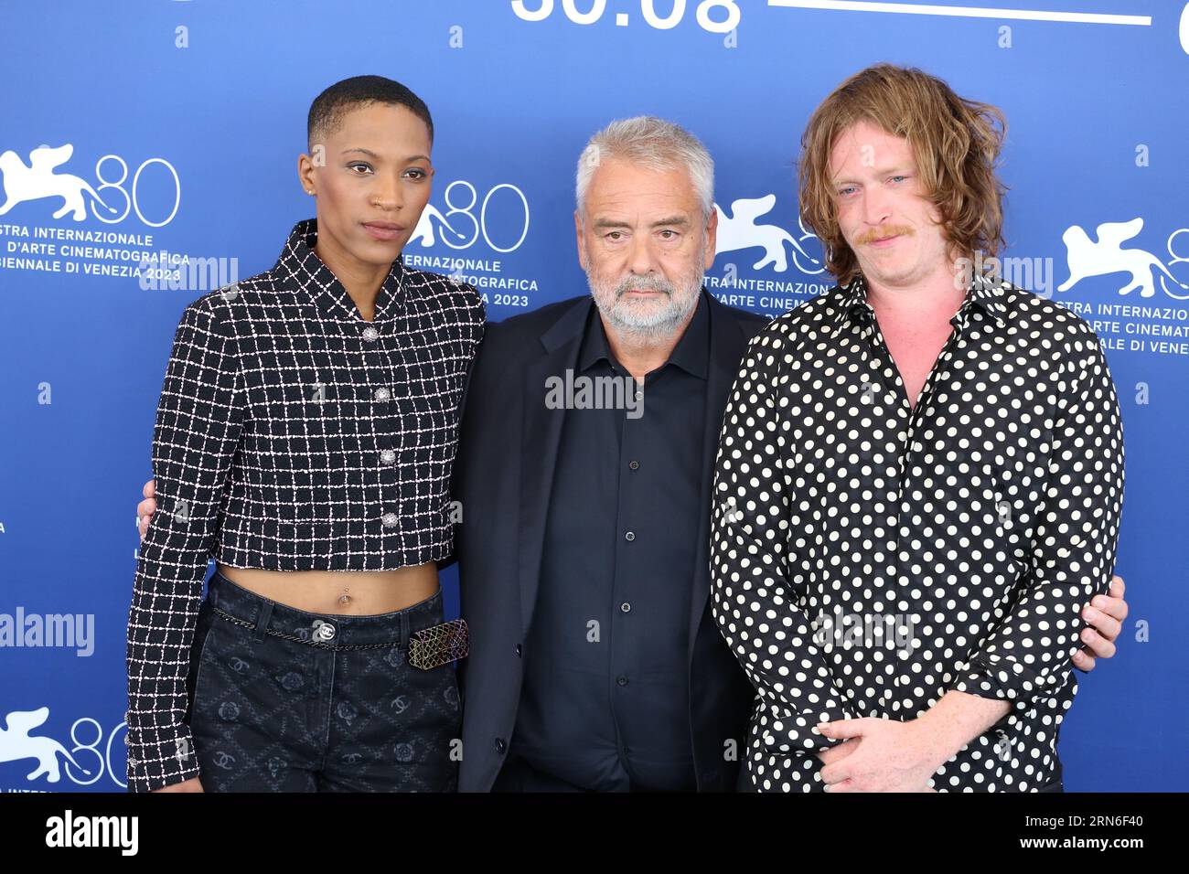 Luc besson and caleb landry jones hires stock photography and images