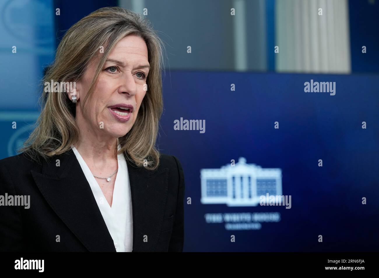 White House Homeland Security Adviser Liz SherwoodRandall speaks