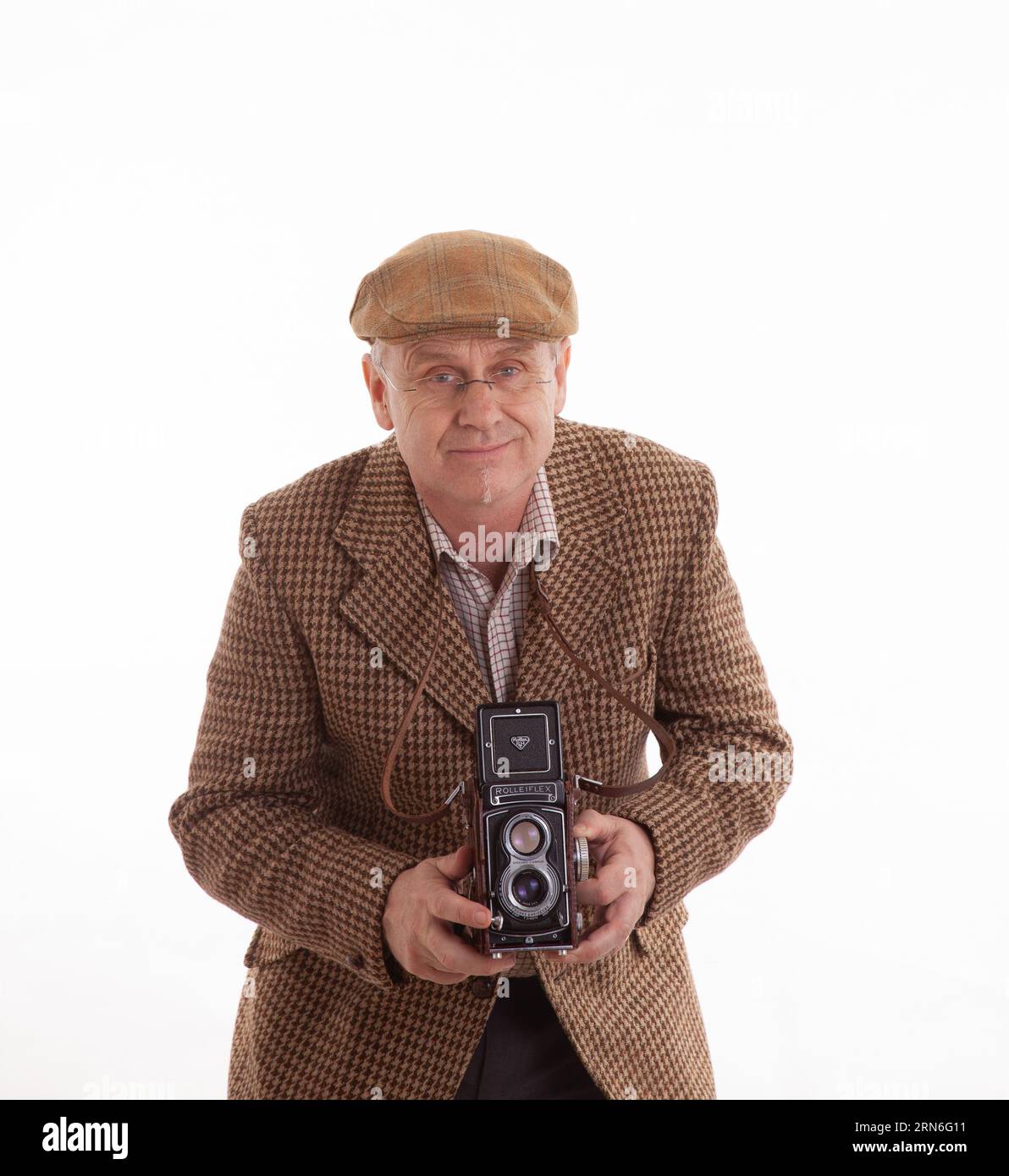 Old man in tweed cap hi-res stock photography and images - Alamy