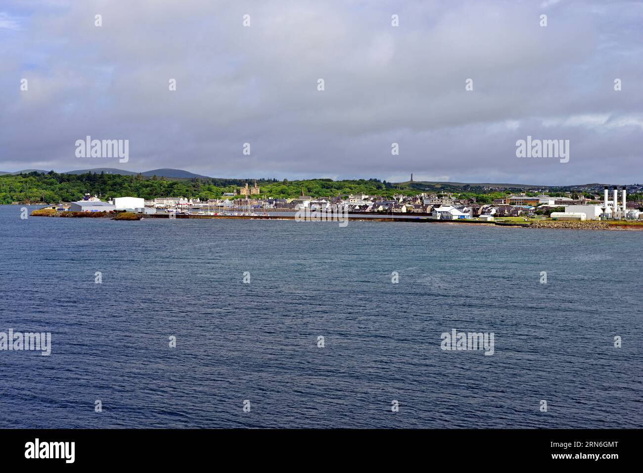 The town of Stornoway on the Isle of Lewis in the Outer Hebrides as
