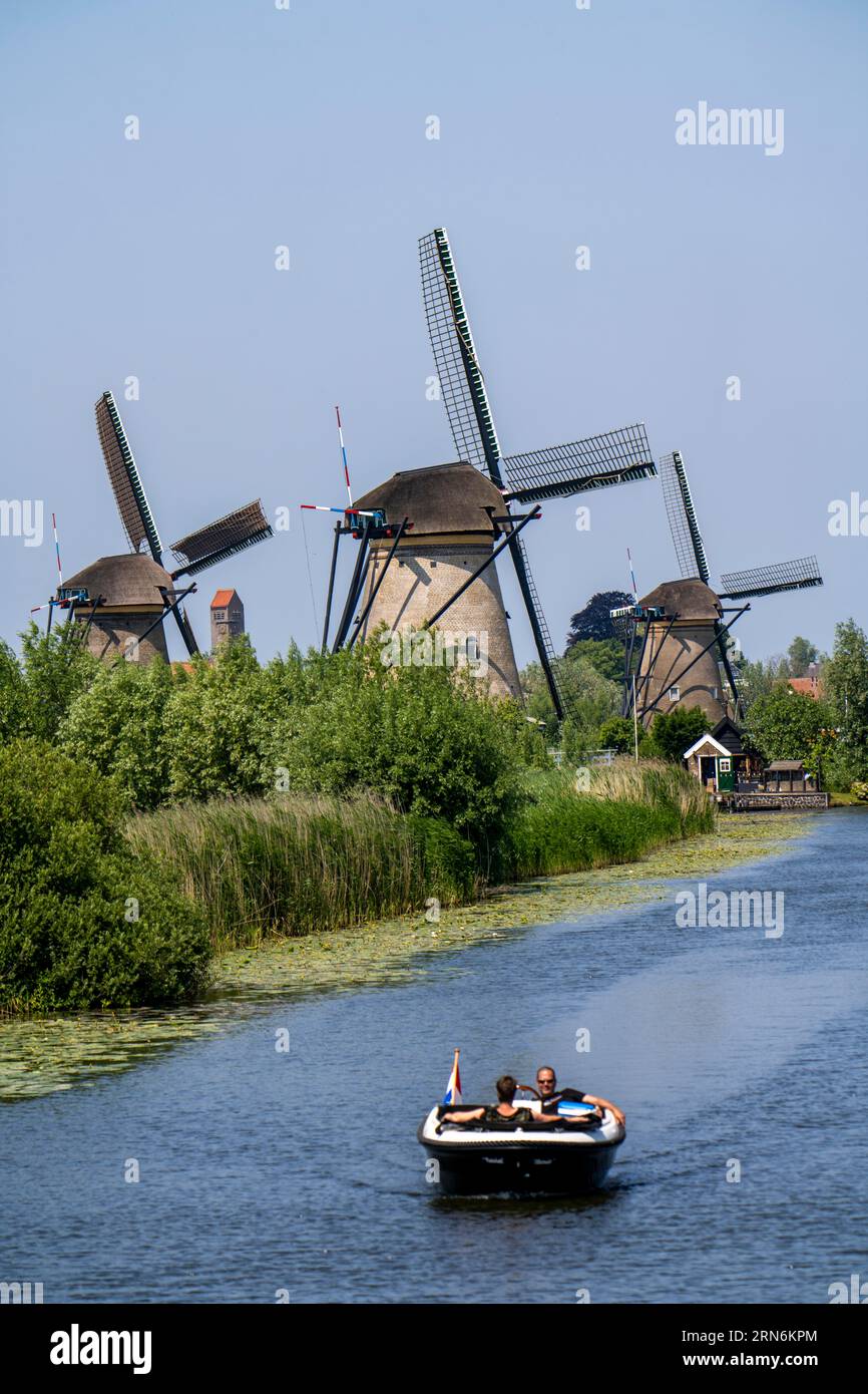 Kinderdijk, 18 windmills that pumped water out of the polders to use the land, one of the most