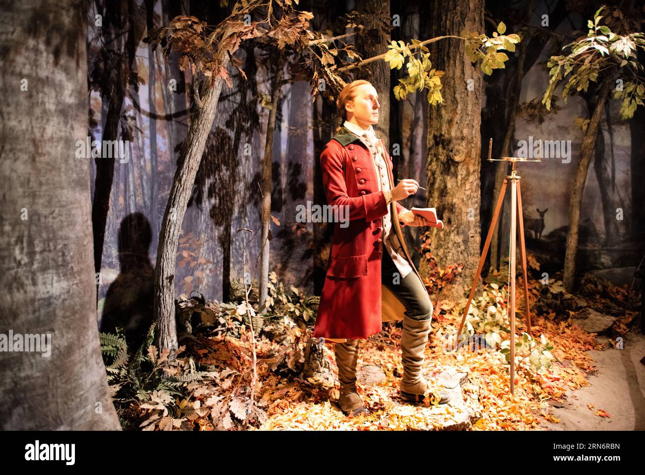 MT VERNON, Alexandria, VA — Musuem exhibit at Mt. Vernon depicting