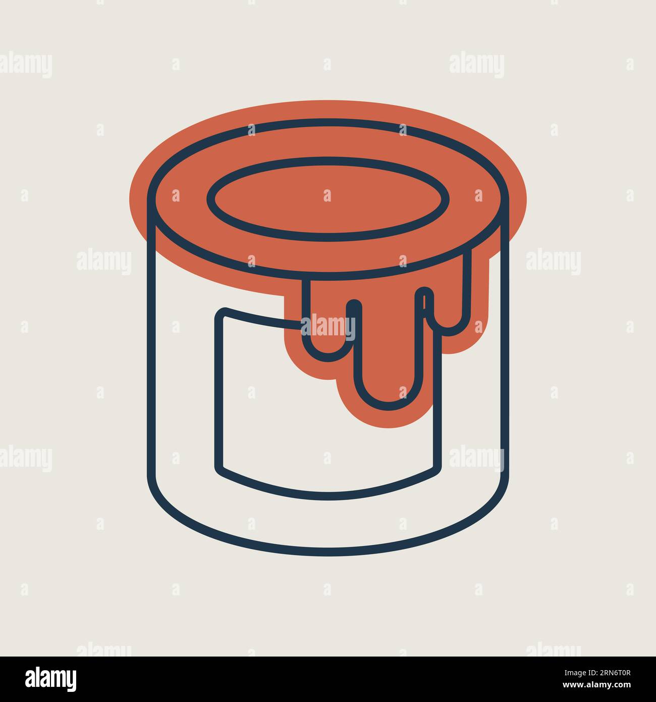 Paint bucket vector icon. Construction, repair and building. Graph ...