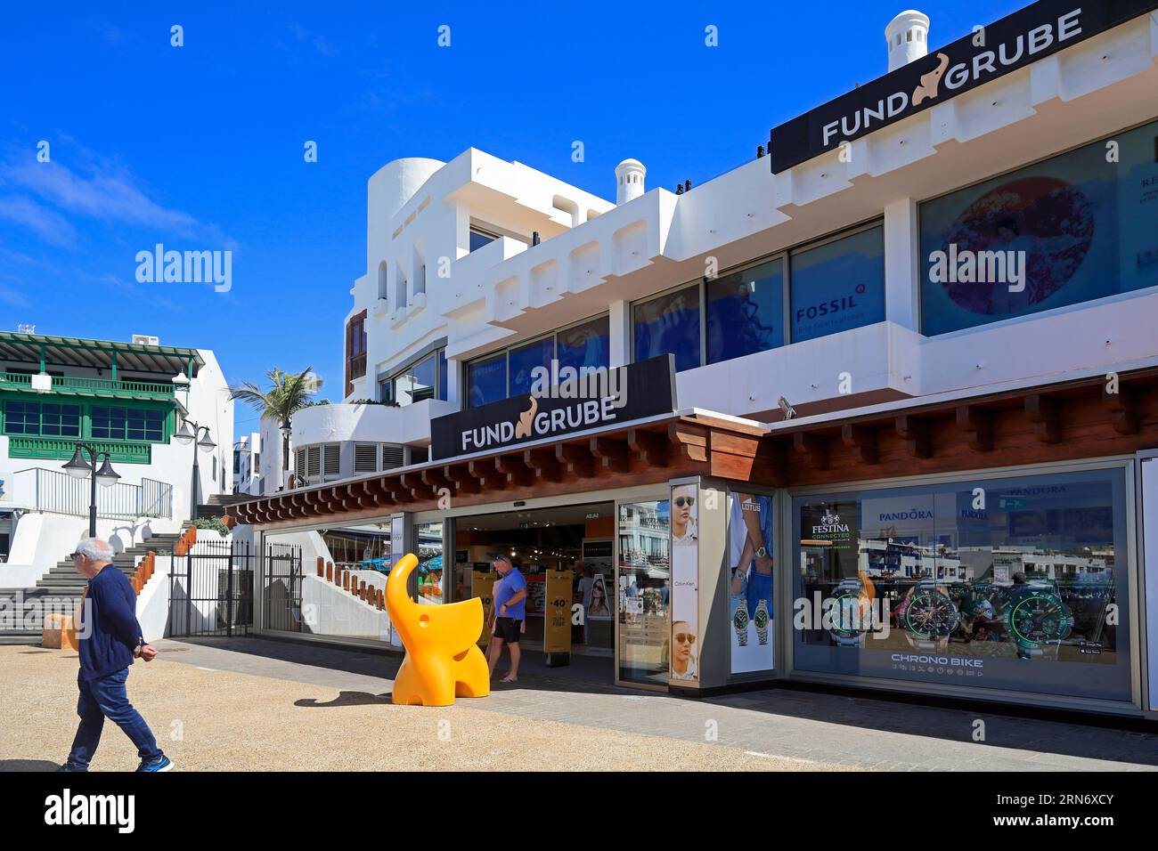 Fund Grube shop, Playa Blanca, Lanzarote, Canary islands. Taken Feb 23 Stock Photo