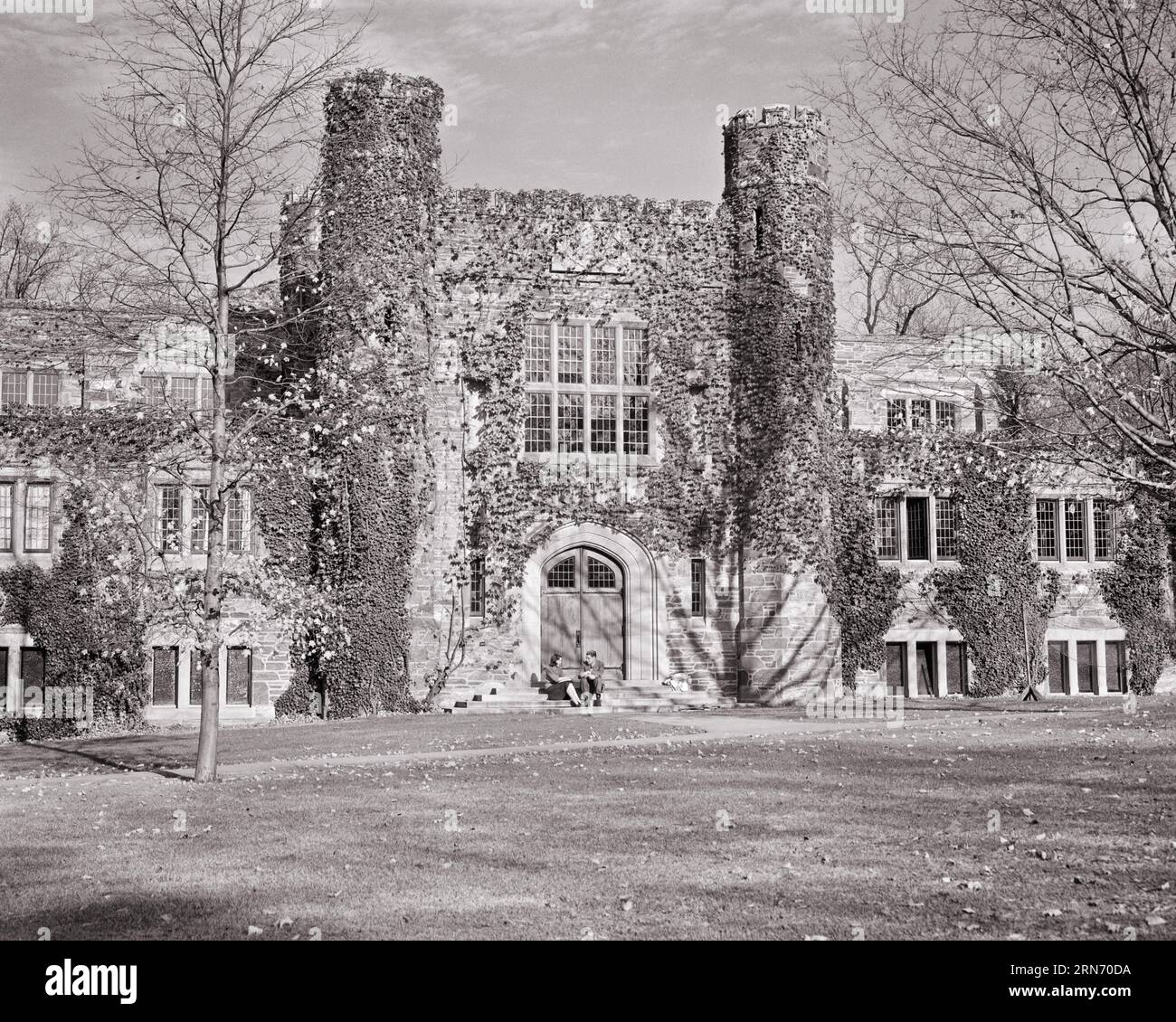 1940s IVY COVERED ARCHITECTURE OF THE CAMPUS CENTER BUILDING BRYN MAWR