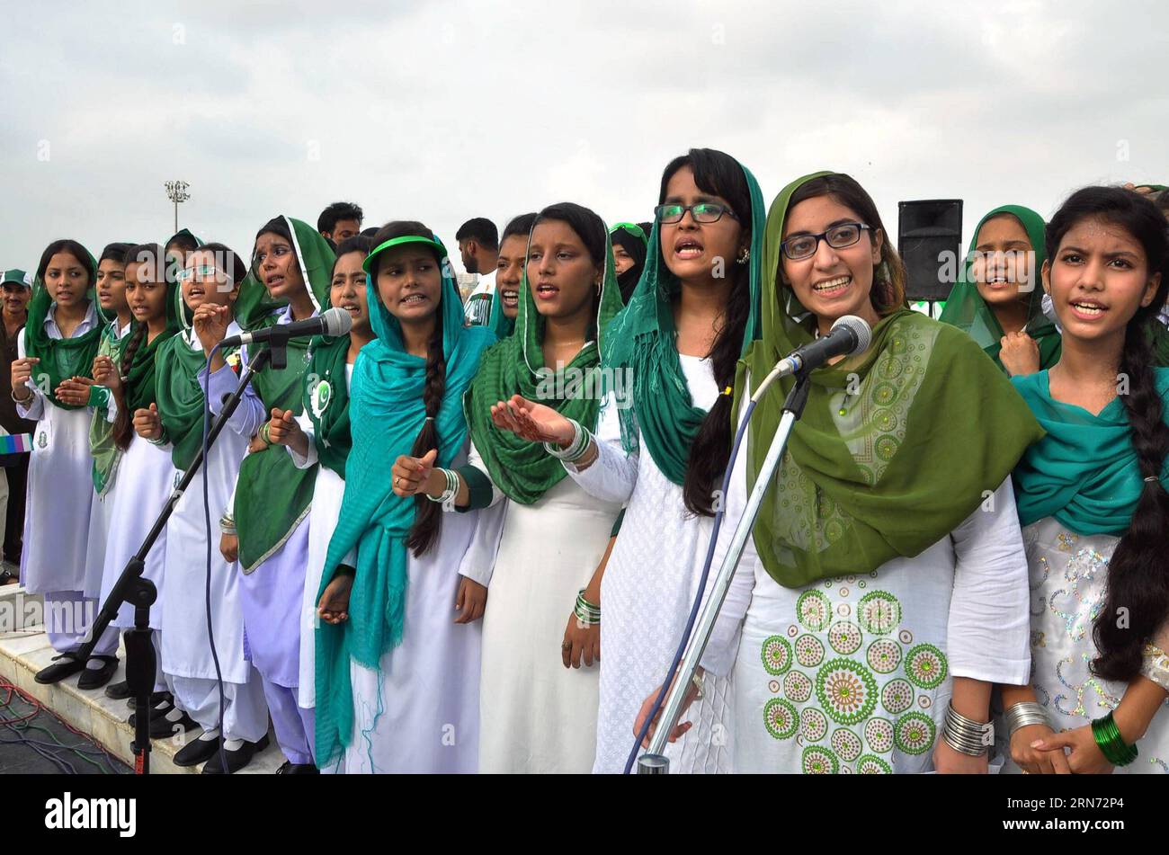Singers from across Pakistan gather to re-record more 'inclusive' version  of the national anthem for Independence Day - Culture - Images