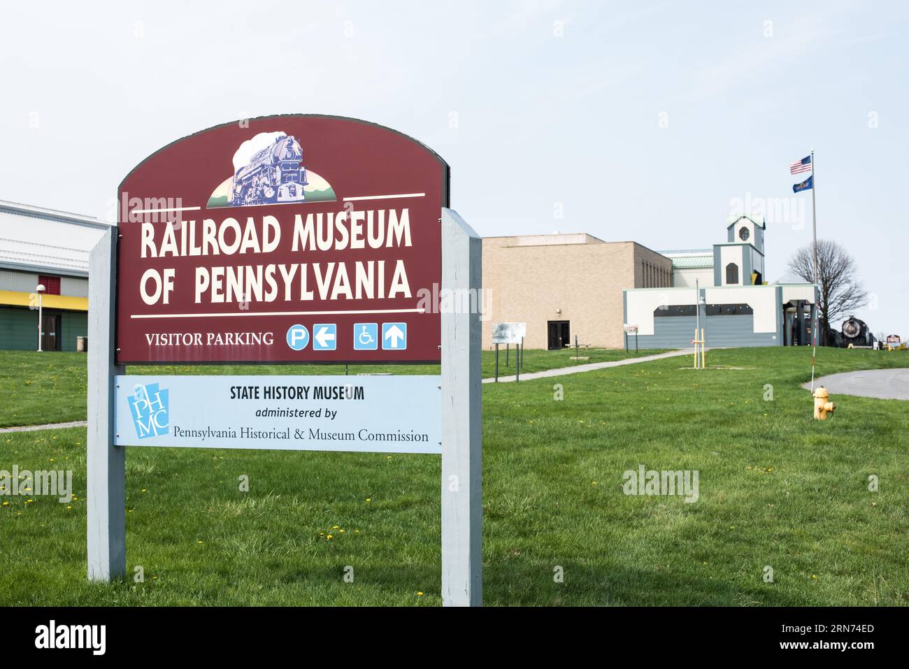 STRASBURG, Pennsylvania, United States — Visitors explore vintage