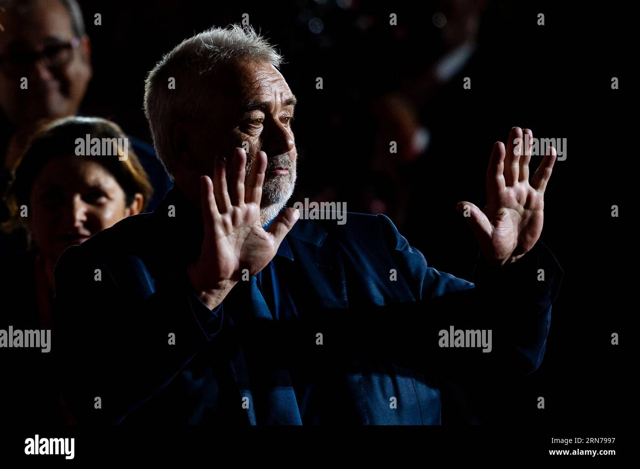 Venice, Italy. August 31, 2023. Luc Besson arrives at the premiere of ...