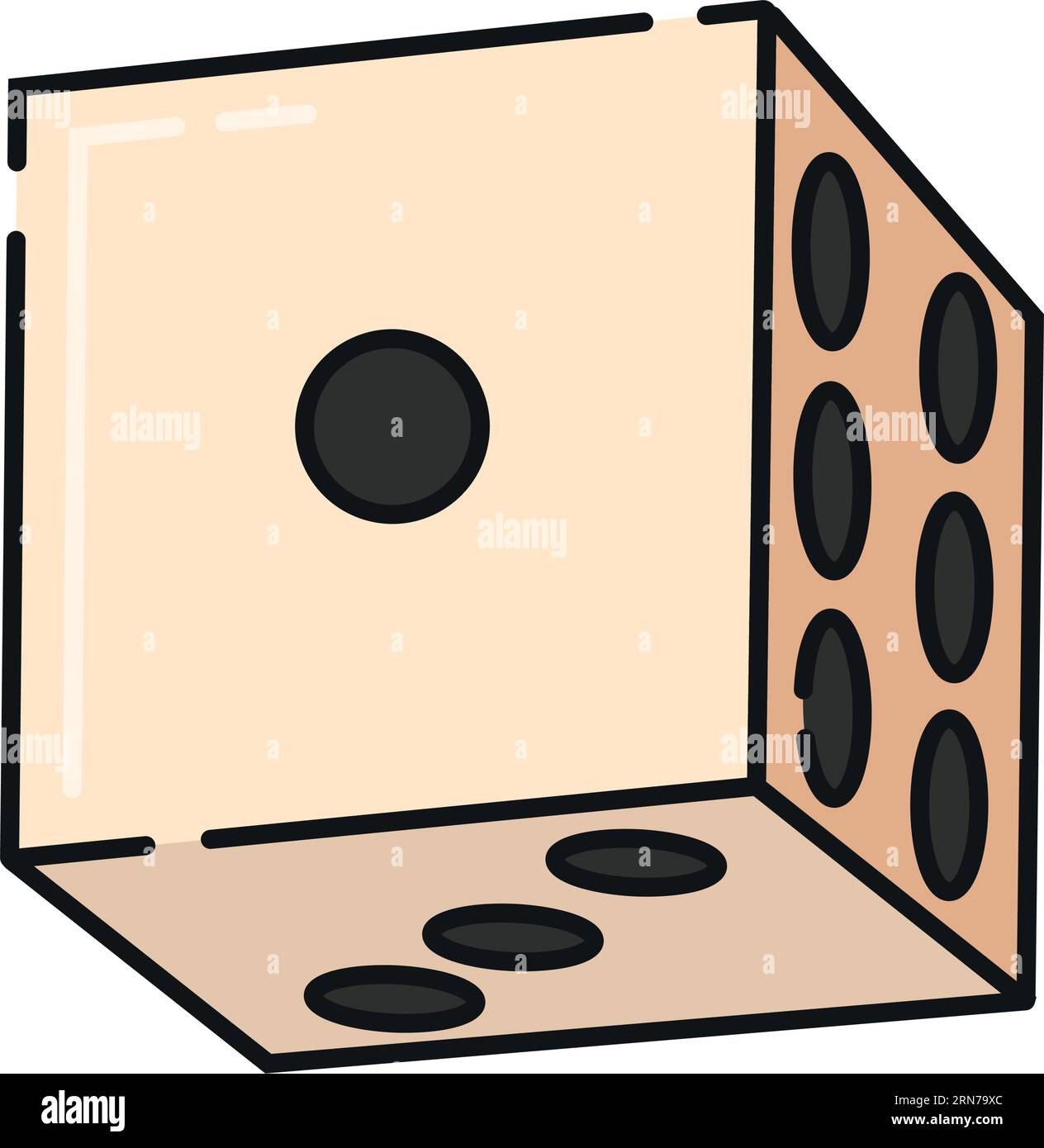 Isolated colored dice Gaming icon Vector Stock Vector