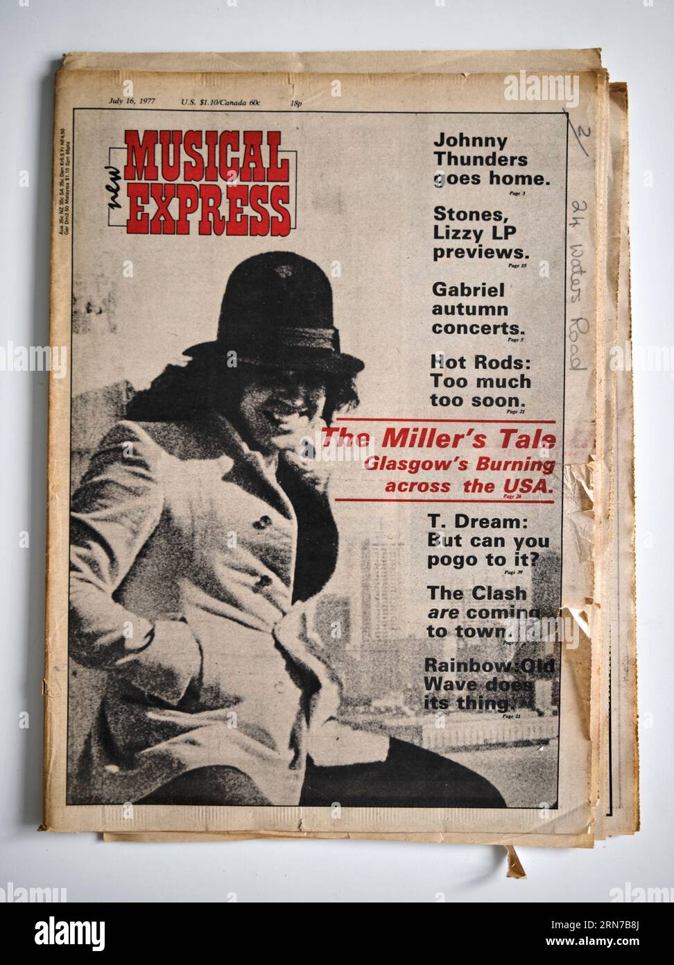 1970s New Musical Express NME Magazine - Frankie Miller Cover Stock Photo