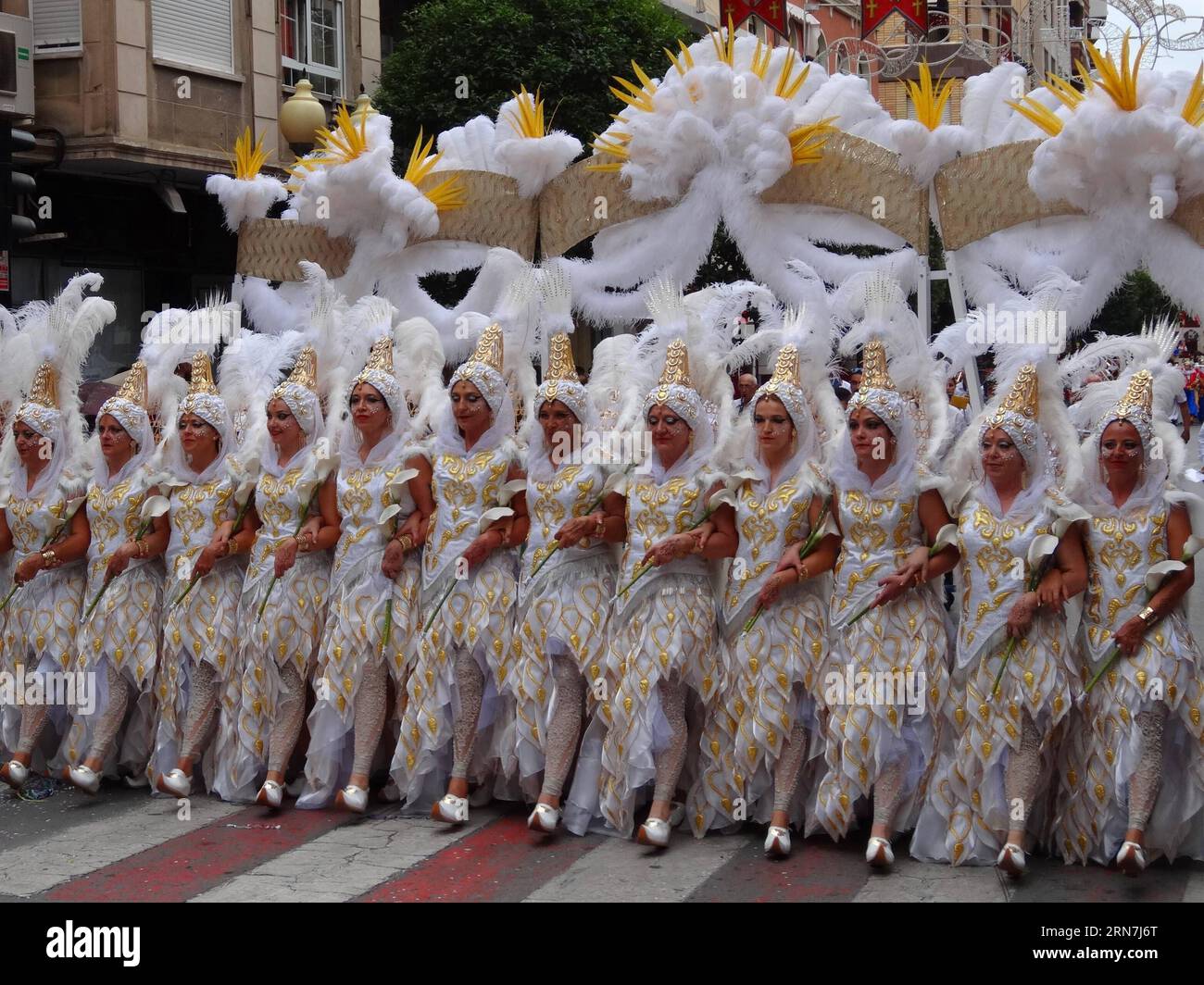 (150909) VILLENA, Sep. 9, 2015 People dressed in traditional