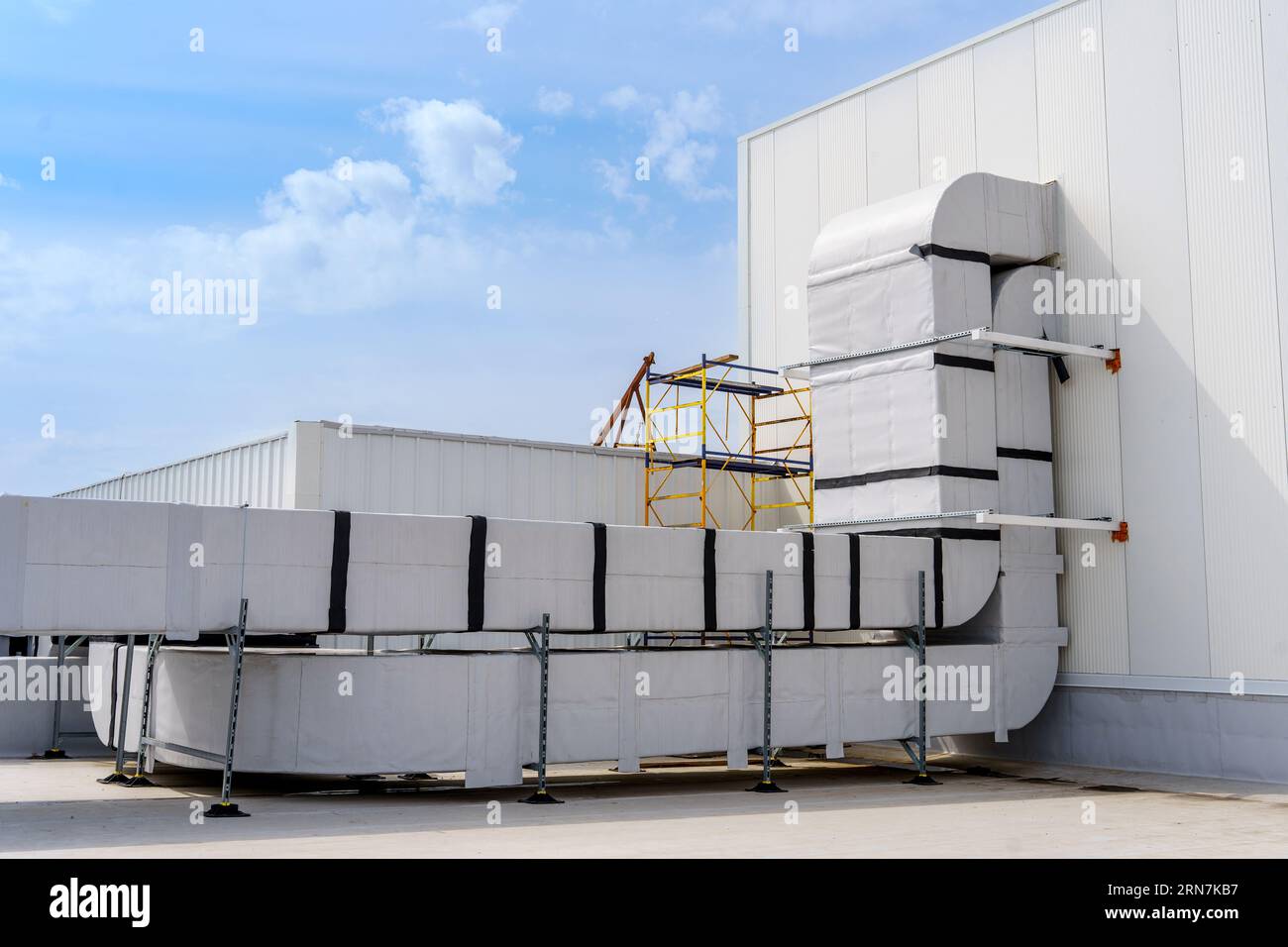 The air conditioning and ventilation system of a large industrial ...