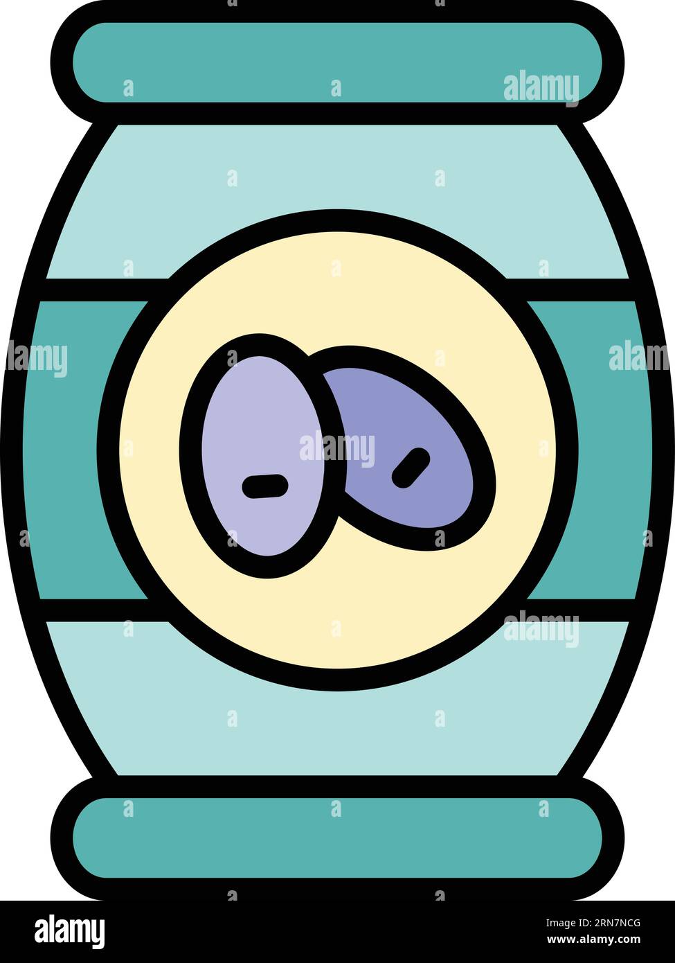 Olives jar icon outline vector. Olive food. Virgin plant color flat Stock Vector Image & Art Alamy