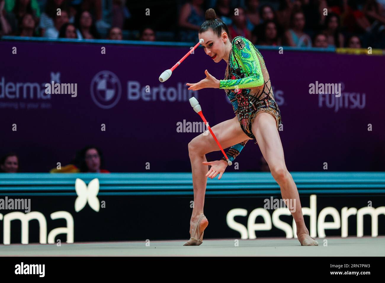 Darja Varfolomeev (GER) seen in action during 40th FIG Rhythmic