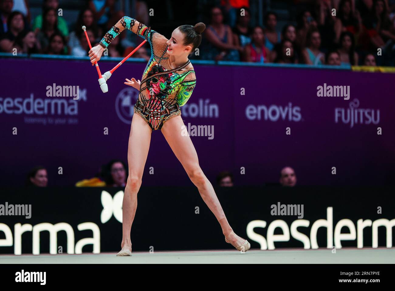Darja Varfolomeev (GER) seen in action during 40th FIG Rhythmic