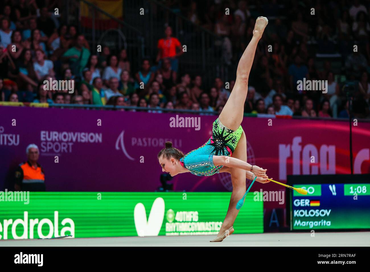 Margarita Kolosov (GER) seen in action during 40th FIG Rhythmic