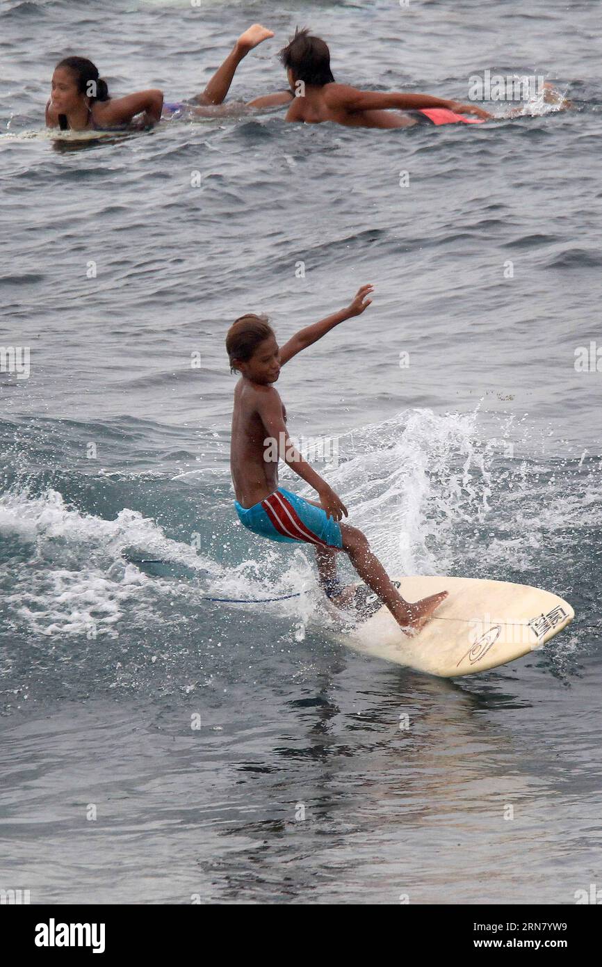 (150926) -- SIARGAO ISLAND, Sept. 26, 2015 -- A tourist surfs in Siargao Island, the Philippines, Sept. 26, 2015. The presidential palace Malacanang said Friday that the Philippines is still generally safe after travel advisories were issued by foreign countries following last Monday s kidnapping at an island-resort in Davao del Norte. )(bxq) PHILIPPINES-SIARGAO ISLAND-TOURISM RouellexUmali PUBLICATIONxNOTxINxCHN   Iceland Sept 26 2015 a Tourist Surfs in  Iceland The Philippines Sept 26 2015 The Presidential Palace Malacanang Said Friday Thatcher The Philippines IS quiet Generally Safe After T Stock Photo