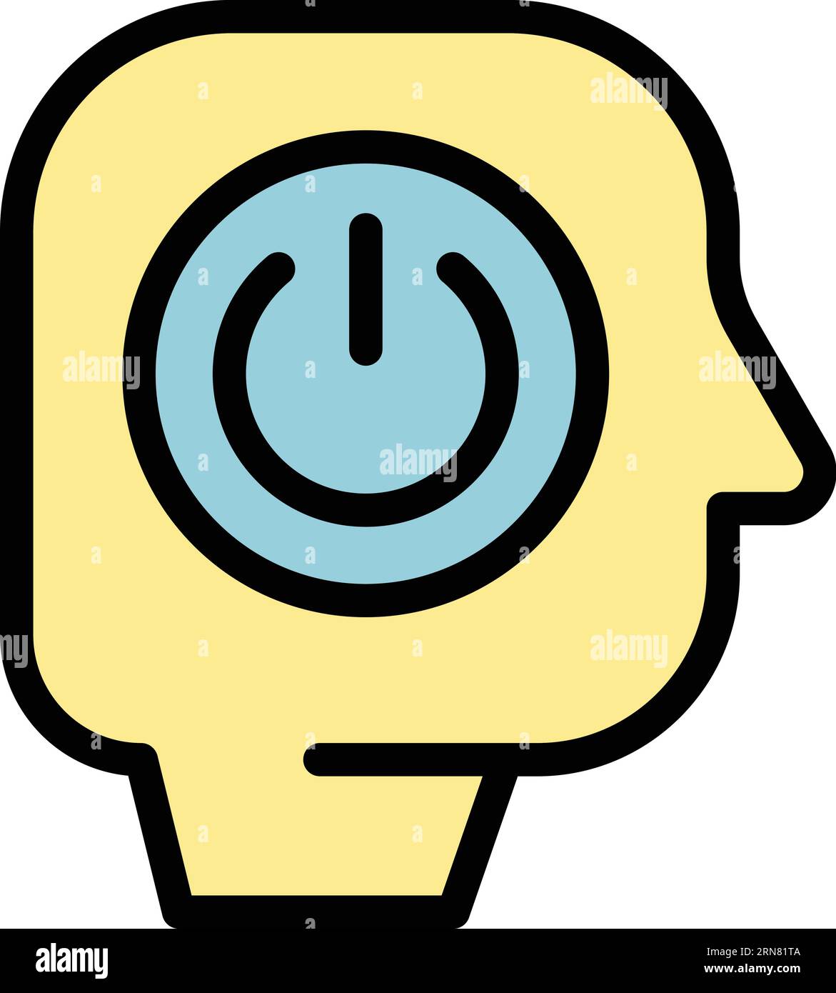 Power off comfort zone icon outline vector. Change work. Success