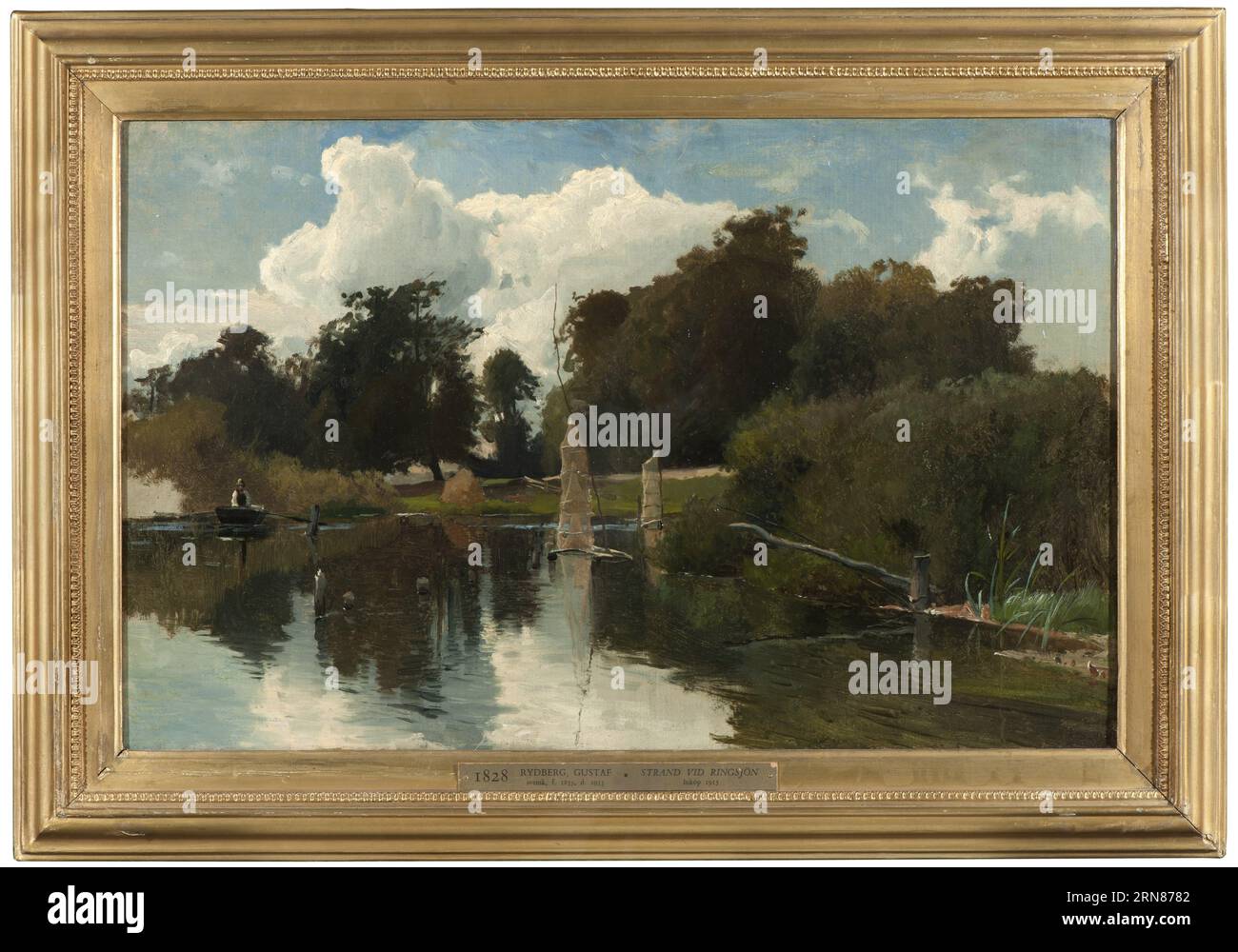 The Shore of Ringsjön I 1879 by Gustaf Rydberg Stock Photo - Alamy