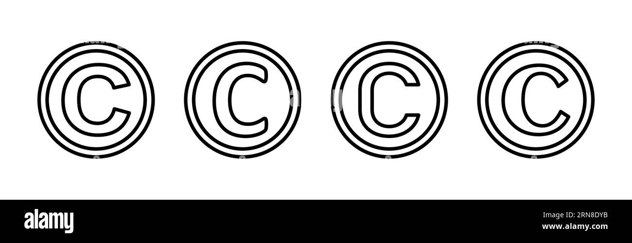 Copyright icon vector. copyright symbol Stock Vector Image & Art Alamy