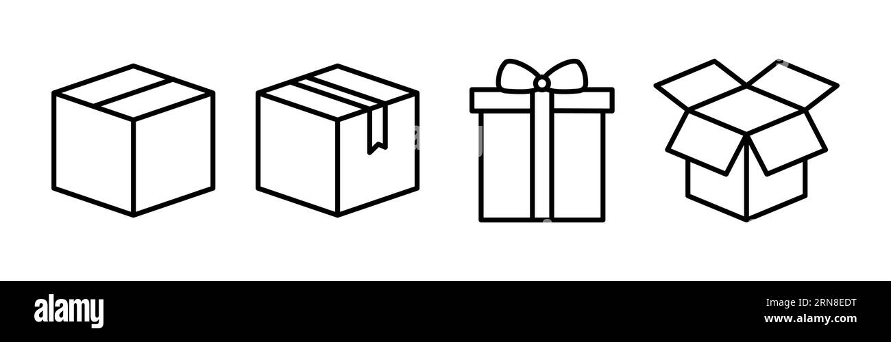 Box icon vector. Box sign. delivery package. parcel box Stock Vector ...