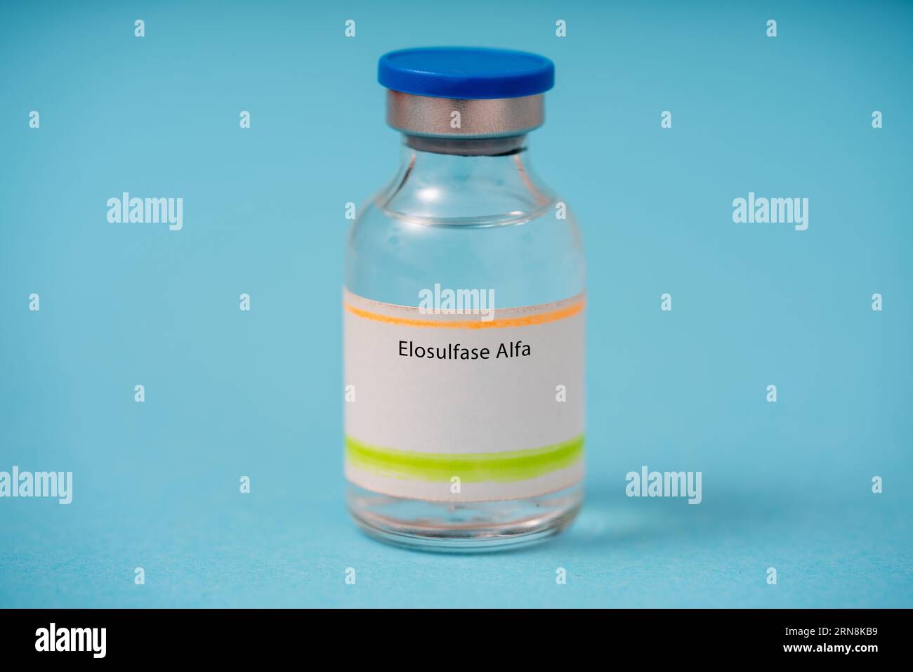 Elosulfase Alfa, Medication used to treat certain types of mucopolysaccharidosis medical drug concept Stock Photo
