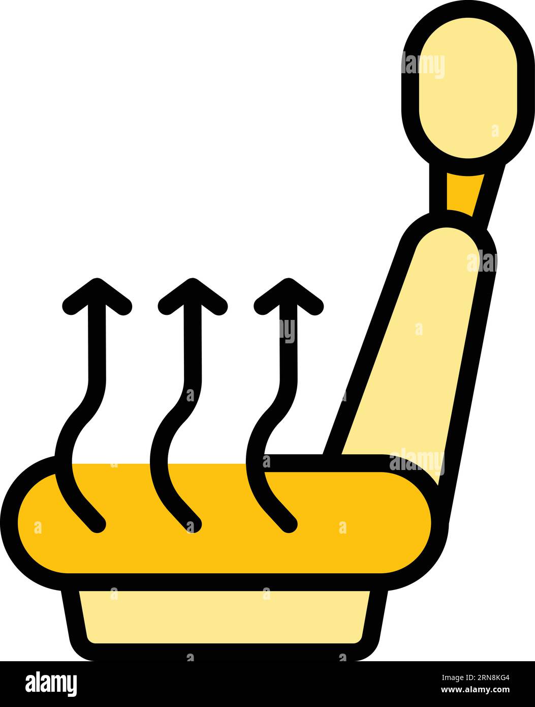 Seat coolant icon outline vector. Water engine. Temperature fluid color flat Stock Vector